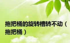 拖把桶的旋转槽转不动（拖把桶）