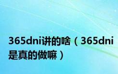365dni讲的啥（365dni是真的做嘛）