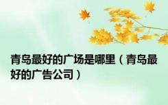 青岛最好的广场是哪里（青岛最好的广告公司）