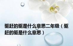 驱赶的驱是什么意思二年级（驱赶的驱是什么意思）