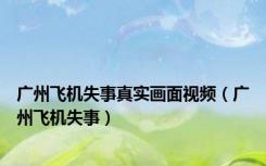 广州飞机失事真实画面视频（广州飞机失事）