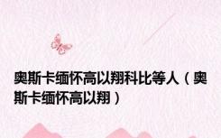 奥斯卡缅怀高以翔科比等人（奥斯卡缅怀高以翔）