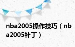 nba2005操作技巧（nba2005补丁）