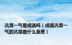 沆瀣一气是成语吗（成语沆瀣一气的沆瀣是什么意思）