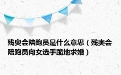 残奥会陪跑员是什么意思（残奥会陪跑员向女选手跪地求婚）