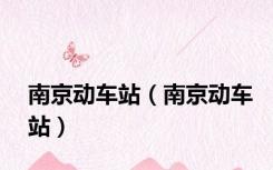 南京动车站（南京动车站）