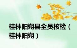 桂林阳朔县全员核检（桂林阳朔）