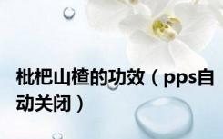 枇杷山楂的功效（pps自动关闭）
