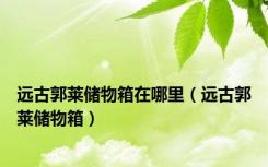 远古郭莱储物箱在哪里（远古郭莱储物箱）