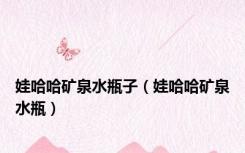 娃哈哈矿泉水瓶子（娃哈哈矿泉水瓶）
