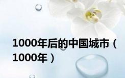 1000年后的中国城市（1000年）