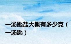 一汤匙盐大概有多少克（一汤匙）
