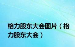 格力股东大会图片（格力股东大会）