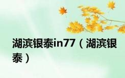 湖滨银泰in77（湖滨银泰）