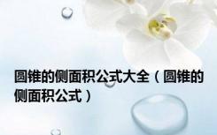 圆锥的侧面积公式大全（圆锥的侧面积公式）