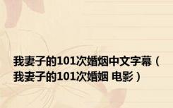 我妻子的101次婚烟中文字幕（我妻子的101次婚姻 电影）