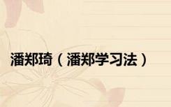 潘郑琦（潘郑学习法）