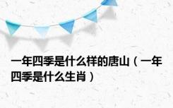 一年四季是什么样的唐山（一年四季是什么生肖）