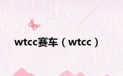 wtcc赛车（wtcc）