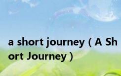 a short journey（A Short Journey）