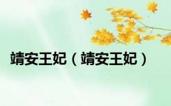 靖安王妃（靖安王妃）