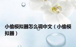 小偷模拟器怎么调中文（小偷模拟器）