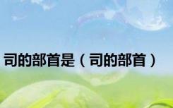 司的部首是（司的部首）