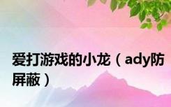 爱打游戏的小龙（ady防屏蔽）