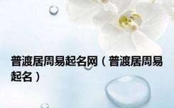 普渡居周易起名网（普渡居周易起名）