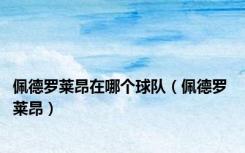 佩德罗莱昂在哪个球队（佩德罗 莱昂）