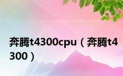 奔腾t4300cpu（奔腾t4300）