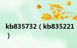 kb835732（kb835221）