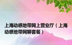 上海动感地带网上营业厅（上海动感地带网聊套餐）