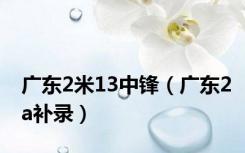 广东2米13中锋（广东2a补录）
