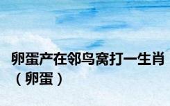 卵蛋产在邻鸟窝打一生肖（卵蛋）