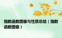 指数函数图像与性质总结（指数函数图像）