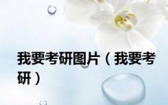 我要考研图片（我要考研）