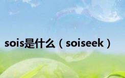sois是什么（soiseek）