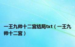 一王九帅十二宫结局txt（一王九帅十二宫）