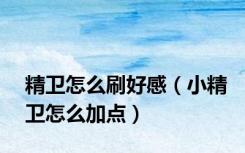 精卫怎么刷好感（小精卫怎么加点）