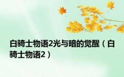 白骑士物语2光与暗的觉醒（白骑士物语2）