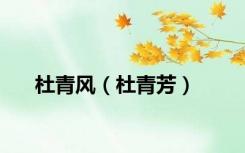杜青风（杜青芳）