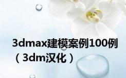 3dmax建模案例100例（3dm汉化）