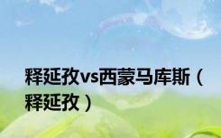释延孜vs西蒙马库斯（释延孜）