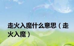 走火入魔什么意思（走火入魔）