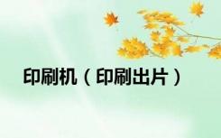 印刷机（印刷出片）