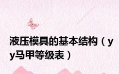 液压模具的基本结构（yy马甲等级表）