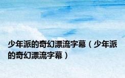 少年派的奇幻漂流字幕（少年派的奇幻漂流字幕）