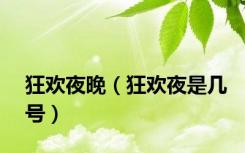 狂欢夜晚（狂欢夜是几号）