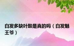 白发多缺叶酸是真的吗（白发魅王爷）